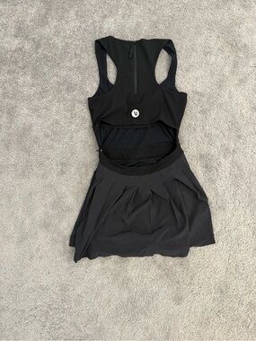 Vuori Black Athletic Skort Dress